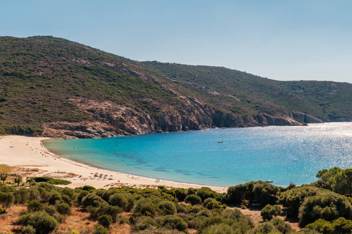 Arone beach on the island of Corsica