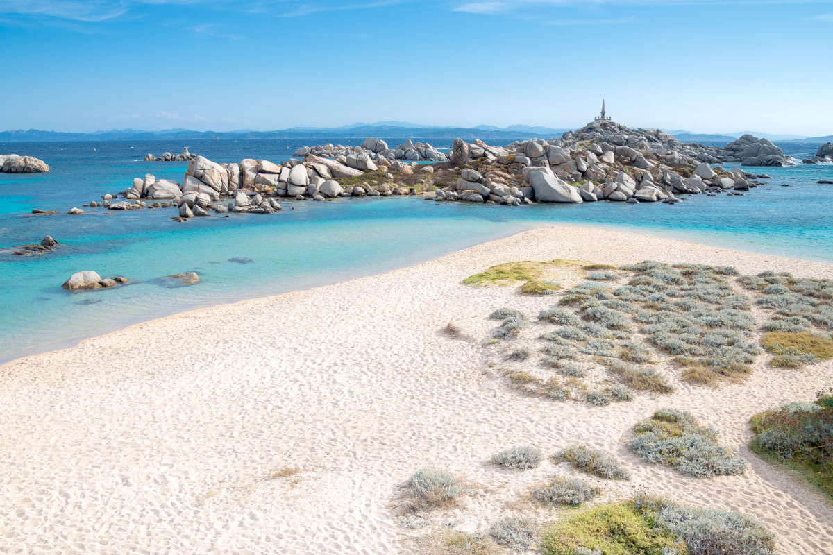 The granite stones of Lavezzi Islands in Corsica